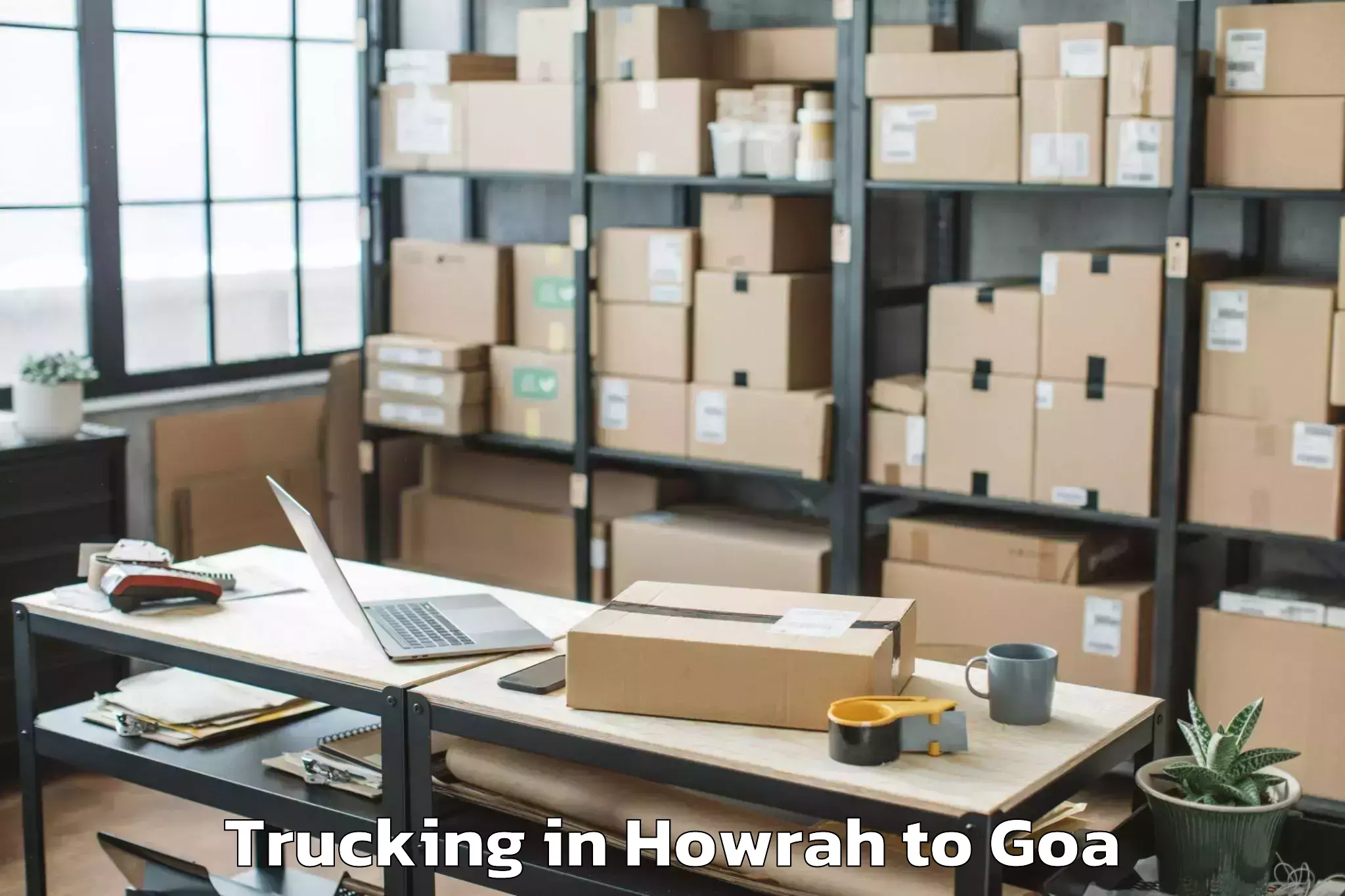 Reliable Howrah to Goa Airport Goi Trucking